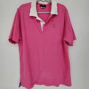 Psycho Bunny pink polo shirt size 8